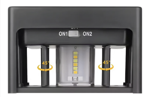 Aplique Solar LED Birireccional – Regulable – Cálida + Fria